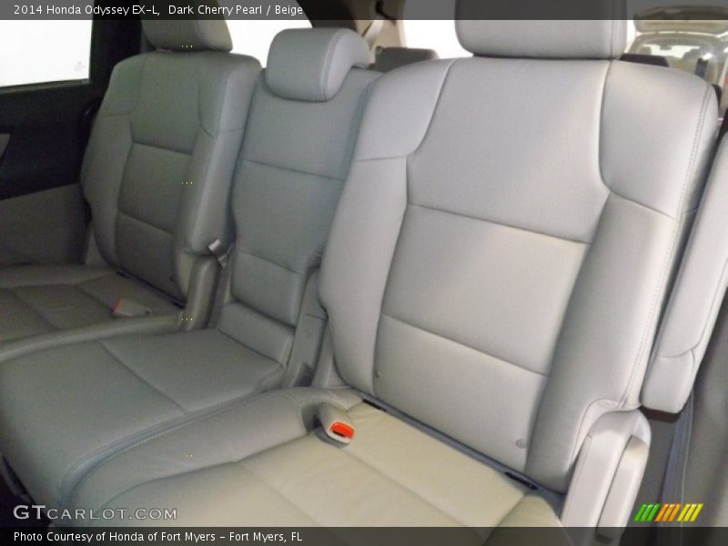 Dark Cherry Pearl / Beige 2014 Honda Odyssey EX-L