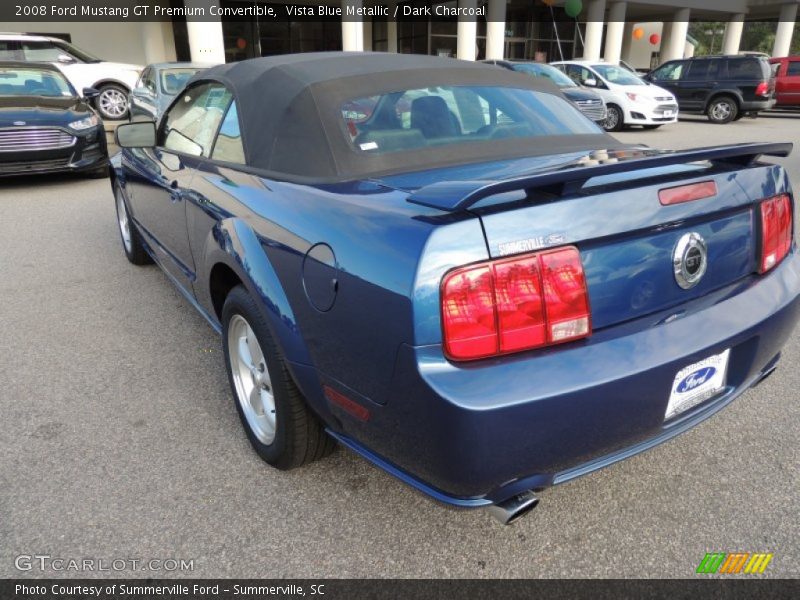 Vista Blue Metallic / Dark Charcoal 2008 Ford Mustang GT Premium Convertible