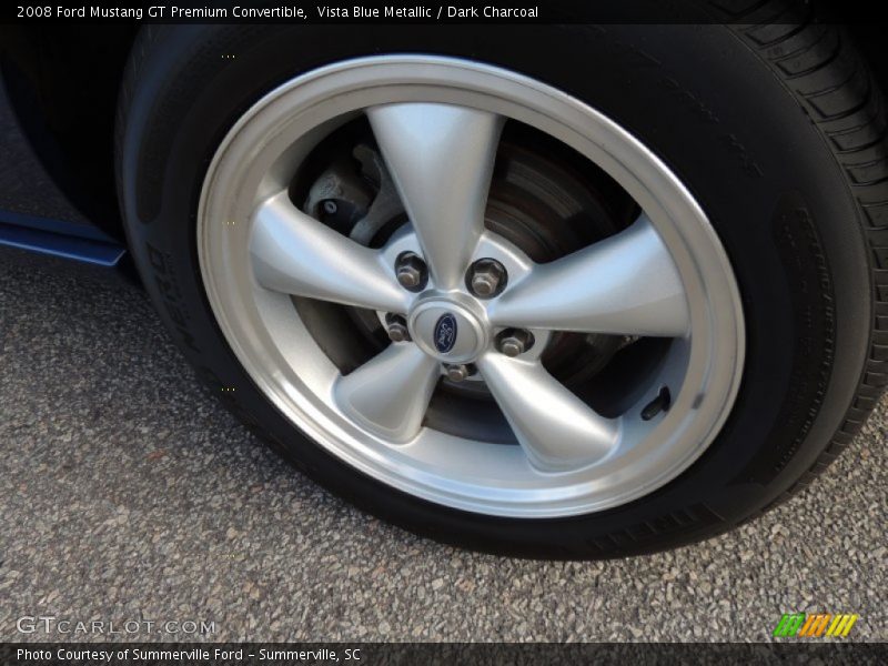 Vista Blue Metallic / Dark Charcoal 2008 Ford Mustang GT Premium Convertible