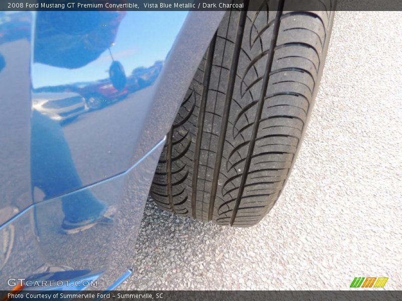 Vista Blue Metallic / Dark Charcoal 2008 Ford Mustang GT Premium Convertible