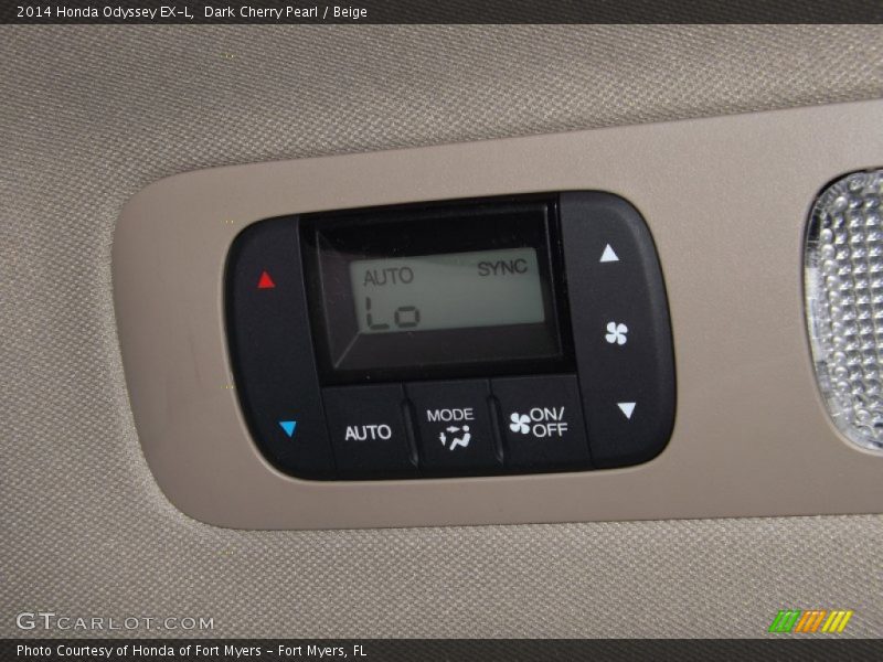 Dark Cherry Pearl / Beige 2014 Honda Odyssey EX-L