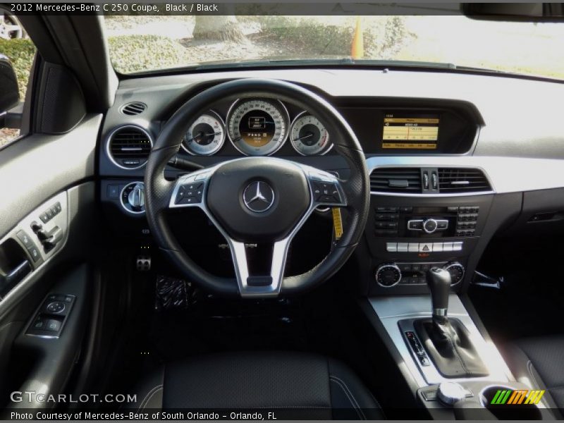 Black / Black 2012 Mercedes-Benz C 250 Coupe