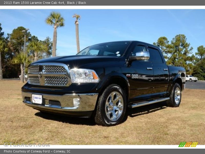 Black / Black 2013 Ram 1500 Laramie Crew Cab 4x4