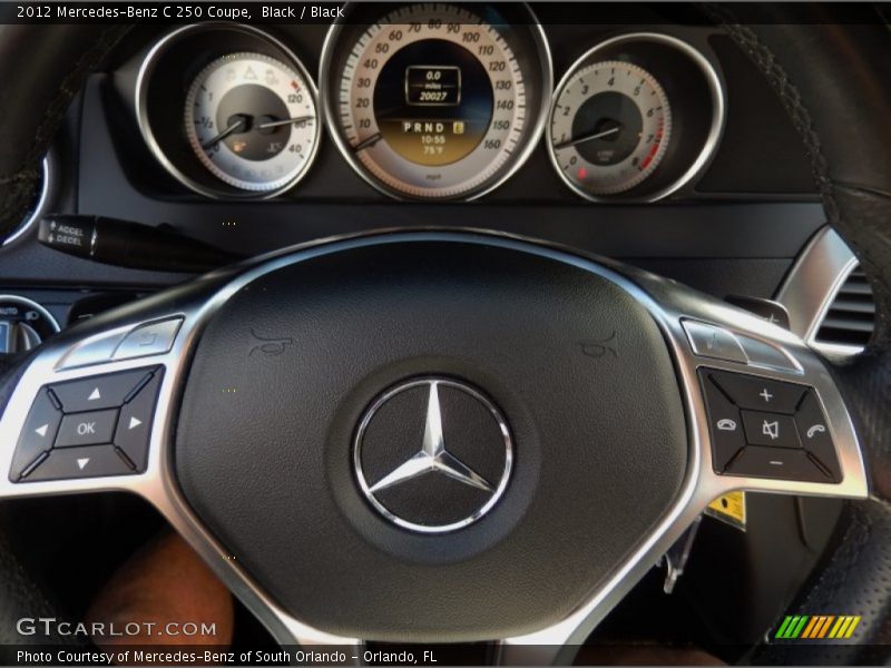 Black / Black 2012 Mercedes-Benz C 250 Coupe