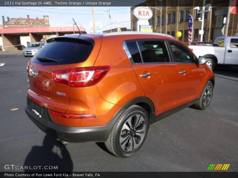 Techno Orange / Unique Orange 2011 Kia Sportage SX AWD