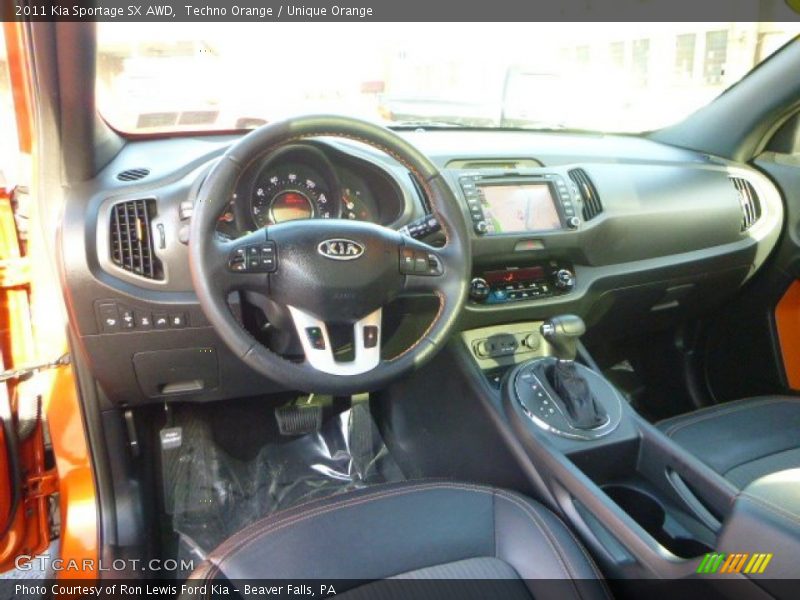 Unique Orange Interior - 2011 Sportage SX AWD 