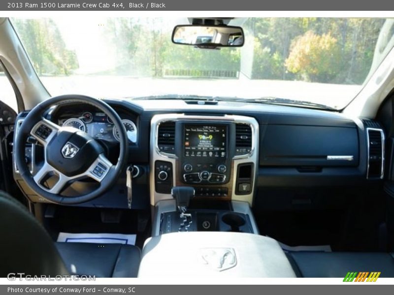 Black / Black 2013 Ram 1500 Laramie Crew Cab 4x4