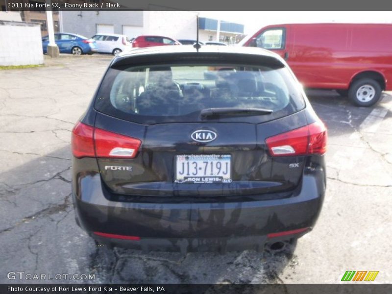 Ebony Black / Black 2011 Kia Forte SX