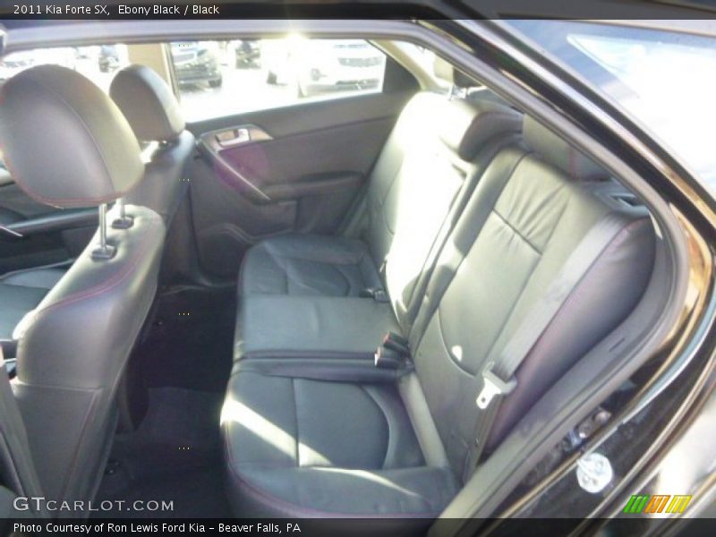 Rear Seat of 2011 Forte SX