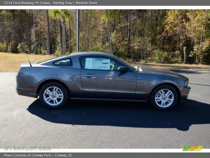 Sterling Gray / Medium Stone 2014 Ford Mustang V6 Coupe