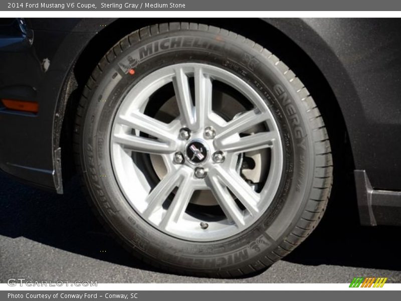 Sterling Gray / Medium Stone 2014 Ford Mustang V6 Coupe