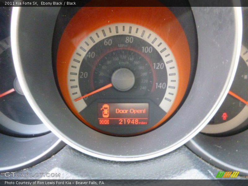 Ebony Black / Black 2011 Kia Forte SX