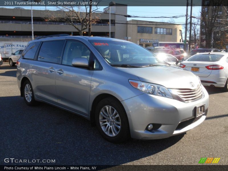 Silver Sky Metallic / Light Gray 2011 Toyota Sienna XLE