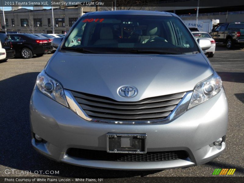 Silver Sky Metallic / Light Gray 2011 Toyota Sienna XLE
