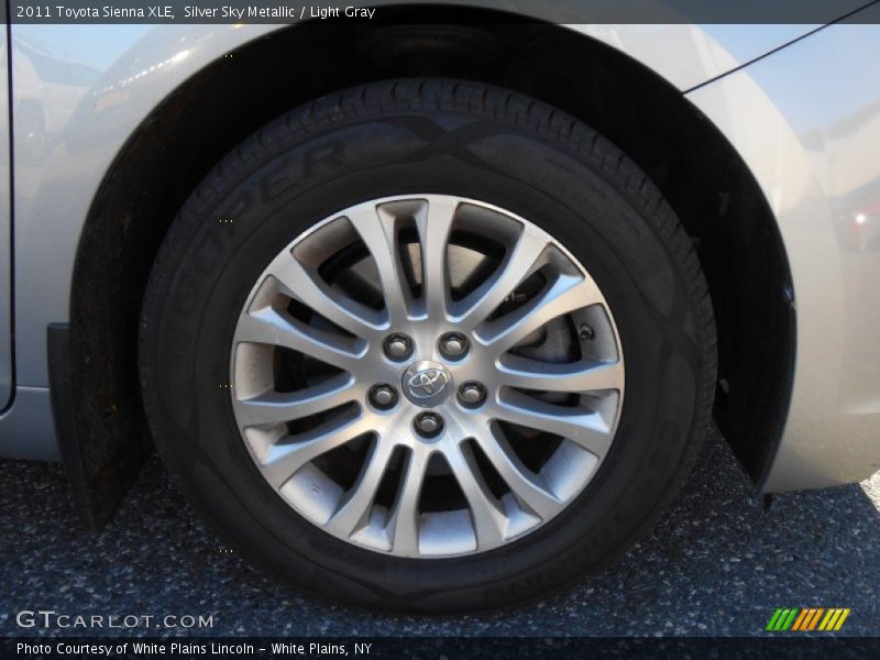 Silver Sky Metallic / Light Gray 2011 Toyota Sienna XLE