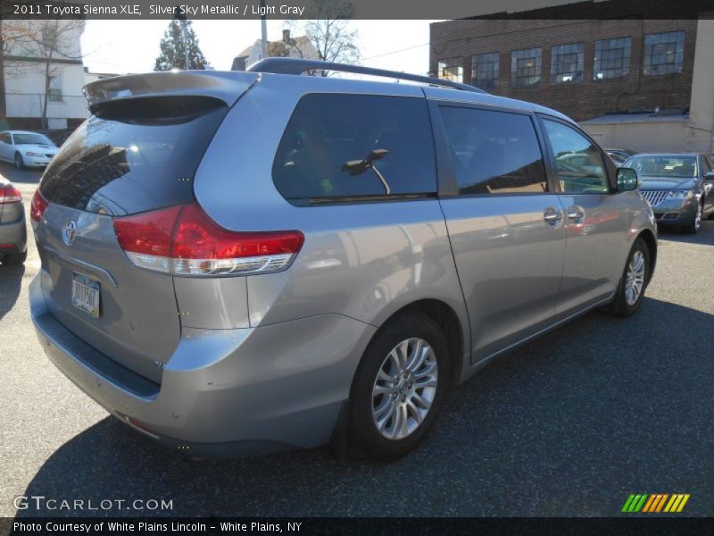 Silver Sky Metallic / Light Gray 2011 Toyota Sienna XLE