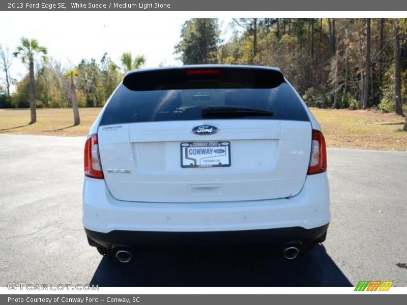 White Suede / Medium Light Stone 2013 Ford Edge SE