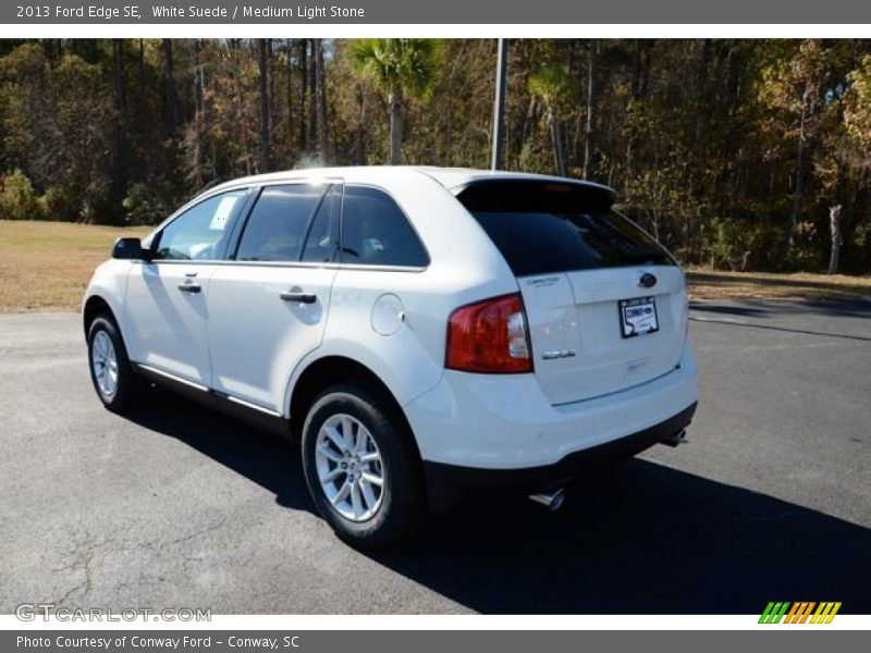 White Suede / Medium Light Stone 2013 Ford Edge SE