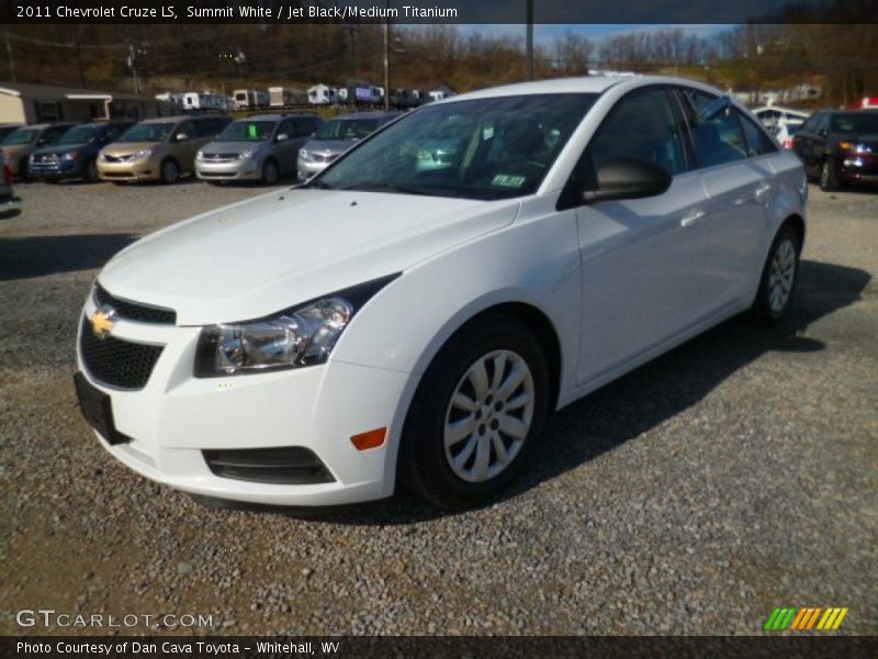 Summit White / Jet Black/Medium Titanium 2011 Chevrolet Cruze LS