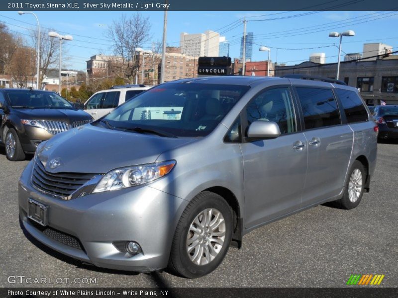 Silver Sky Metallic / Light Gray 2011 Toyota Sienna XLE
