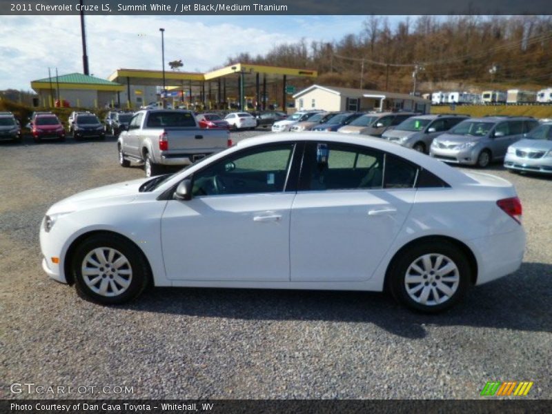 Summit White / Jet Black/Medium Titanium 2011 Chevrolet Cruze LS