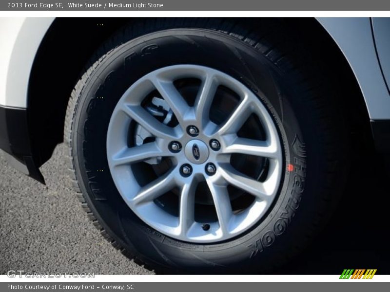 White Suede / Medium Light Stone 2013 Ford Edge SE
