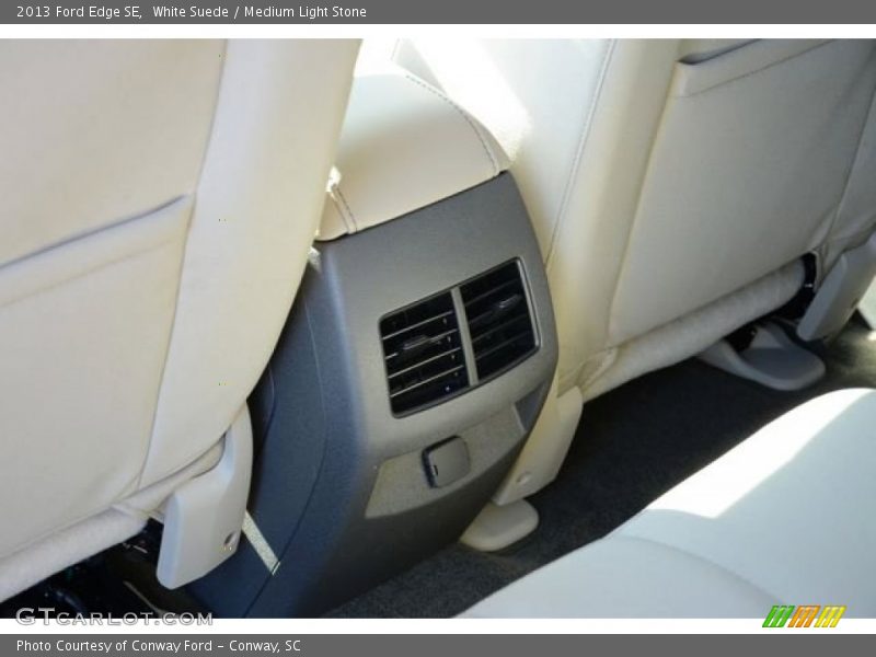 White Suede / Medium Light Stone 2013 Ford Edge SE