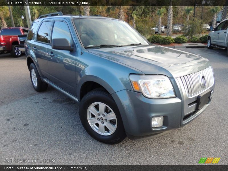 Steel Blue Metallic / Black 2010 Mercury Mariner I4