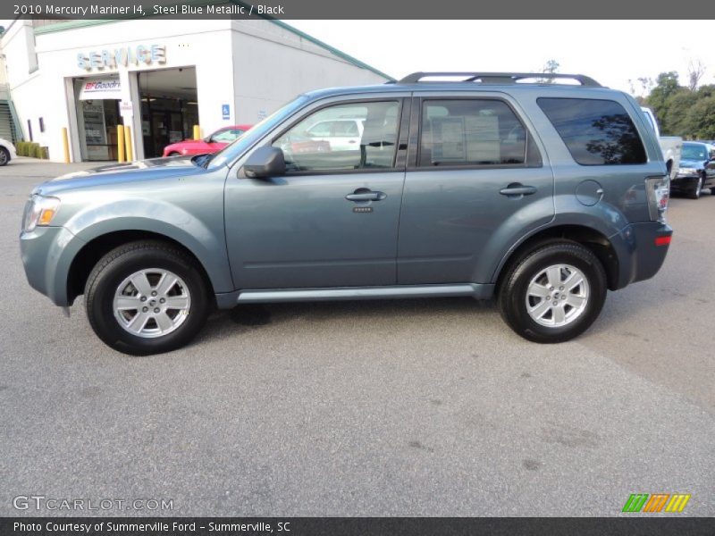 Steel Blue Metallic / Black 2010 Mercury Mariner I4