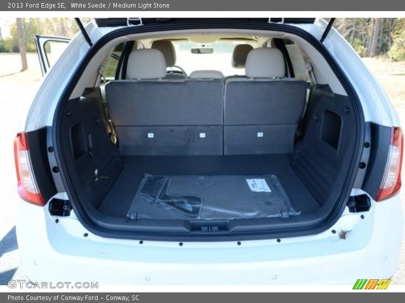 White Suede / Medium Light Stone 2013 Ford Edge SE