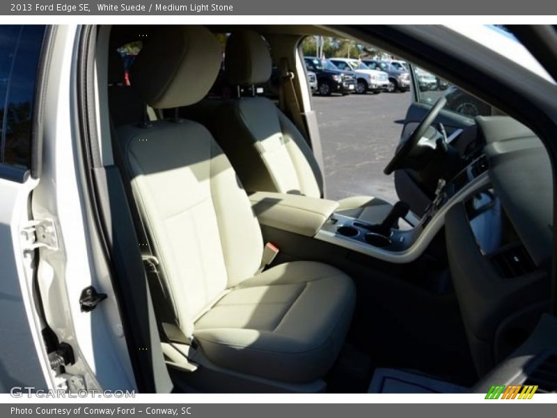 White Suede / Medium Light Stone 2013 Ford Edge SE