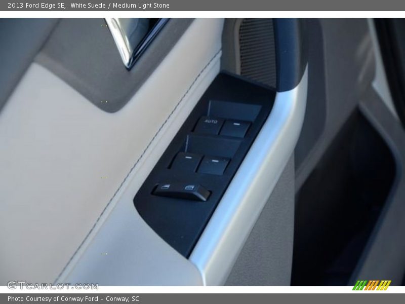 White Suede / Medium Light Stone 2013 Ford Edge SE