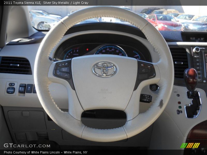 Silver Sky Metallic / Light Gray 2011 Toyota Sienna XLE