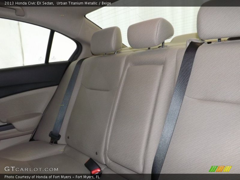 Urban Titanium Metallic / Beige 2013 Honda Civic EX Sedan
