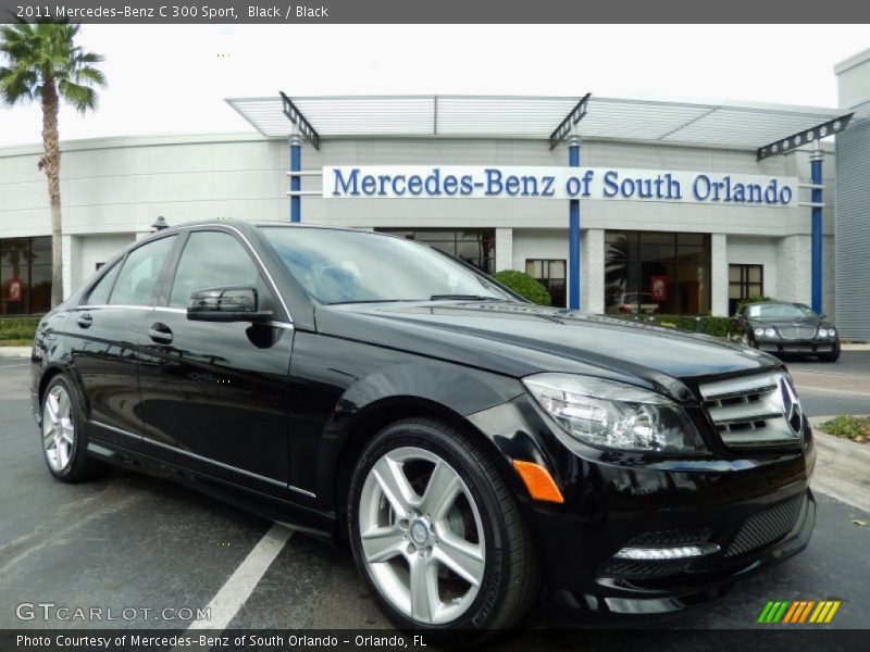 Black / Black 2011 Mercedes-Benz C 300 Sport