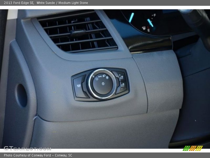 White Suede / Medium Light Stone 2013 Ford Edge SE