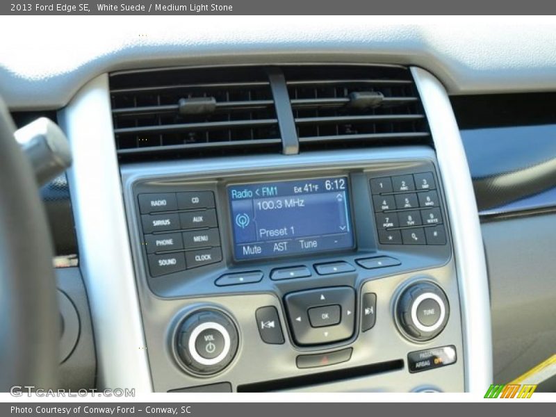 White Suede / Medium Light Stone 2013 Ford Edge SE