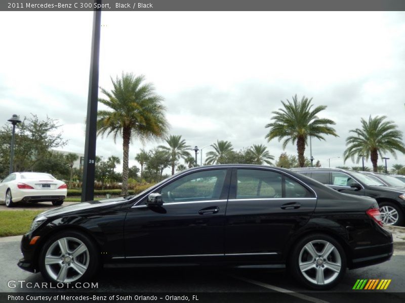 Black / Black 2011 Mercedes-Benz C 300 Sport