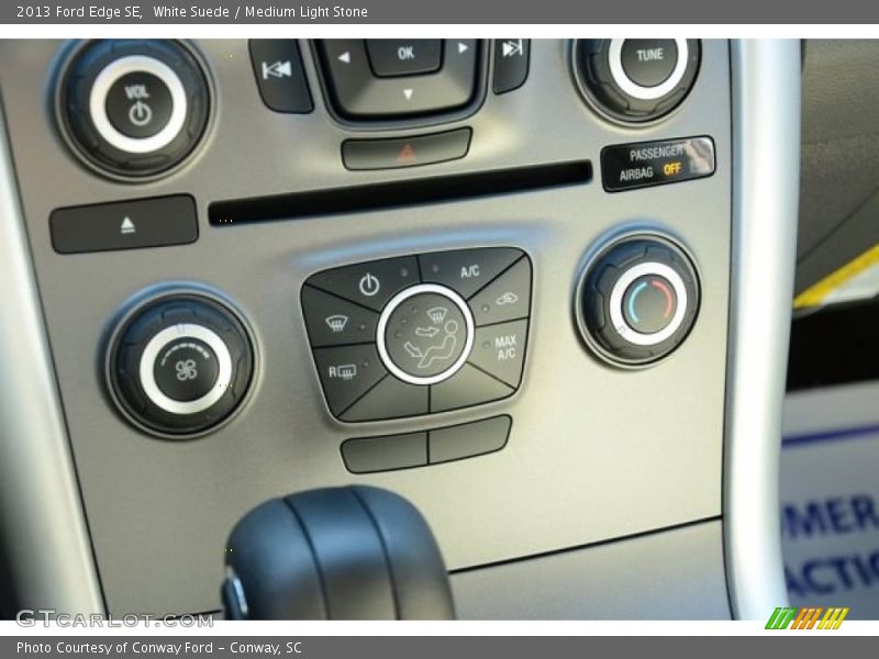 White Suede / Medium Light Stone 2013 Ford Edge SE