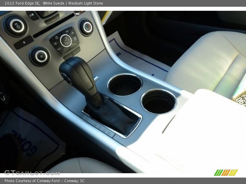 White Suede / Medium Light Stone 2013 Ford Edge SE
