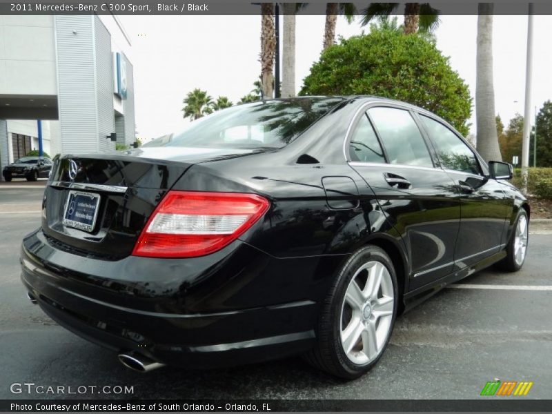 Black / Black 2011 Mercedes-Benz C 300 Sport