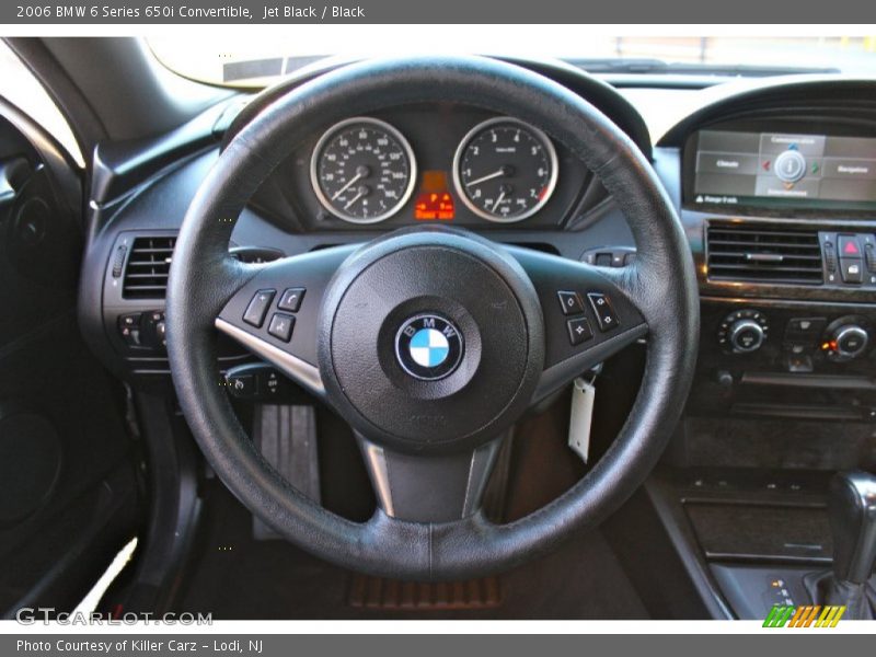 Jet Black / Black 2006 BMW 6 Series 650i Convertible