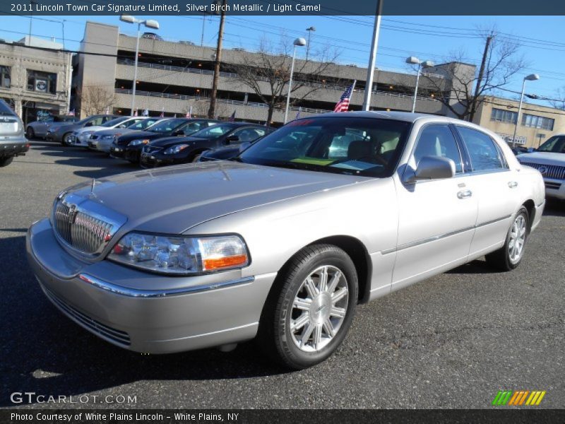 Silver Birch Metallic / Light Camel 2011 Lincoln Town Car Signature Limited