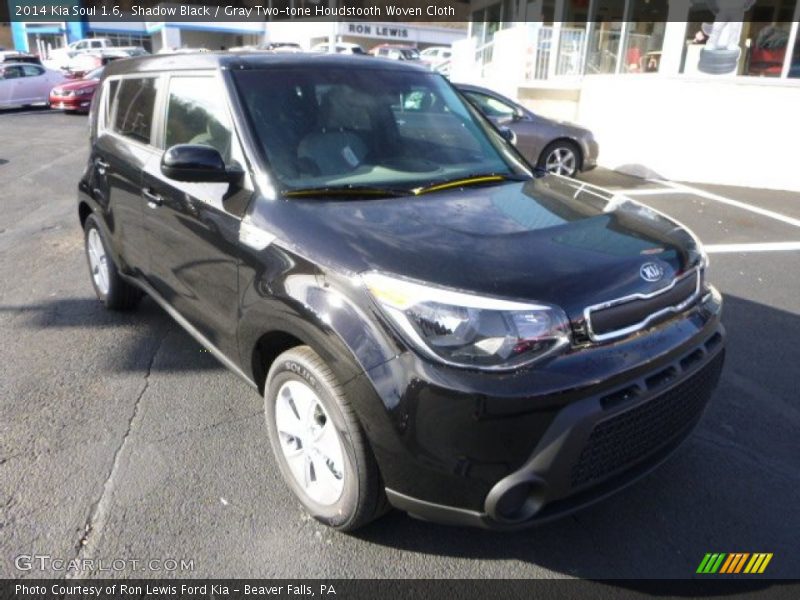 Shadow Black / Gray Two-tone Houdstooth Woven Cloth 2014 Kia Soul 1.6