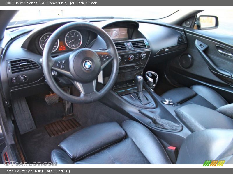 Jet Black / Black 2006 BMW 6 Series 650i Convertible