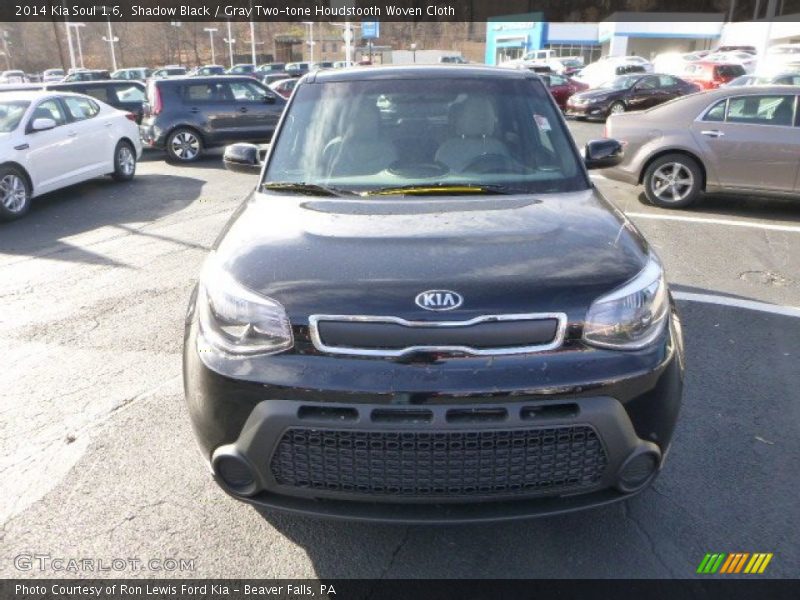 Shadow Black / Gray Two-tone Houdstooth Woven Cloth 2014 Kia Soul 1.6