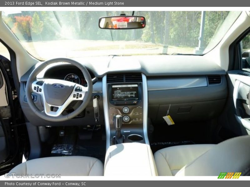 Kodiak Brown Metallic / Medium Light Stone 2013 Ford Edge SEL