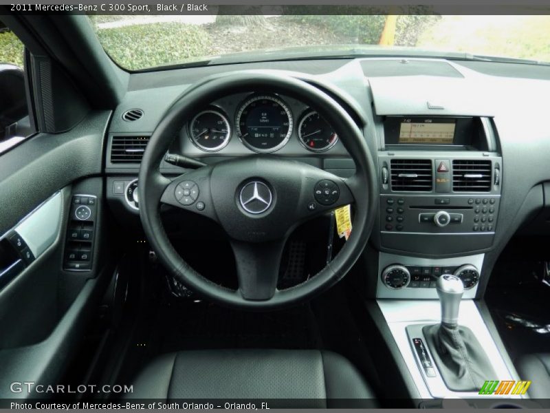 Black / Black 2011 Mercedes-Benz C 300 Sport