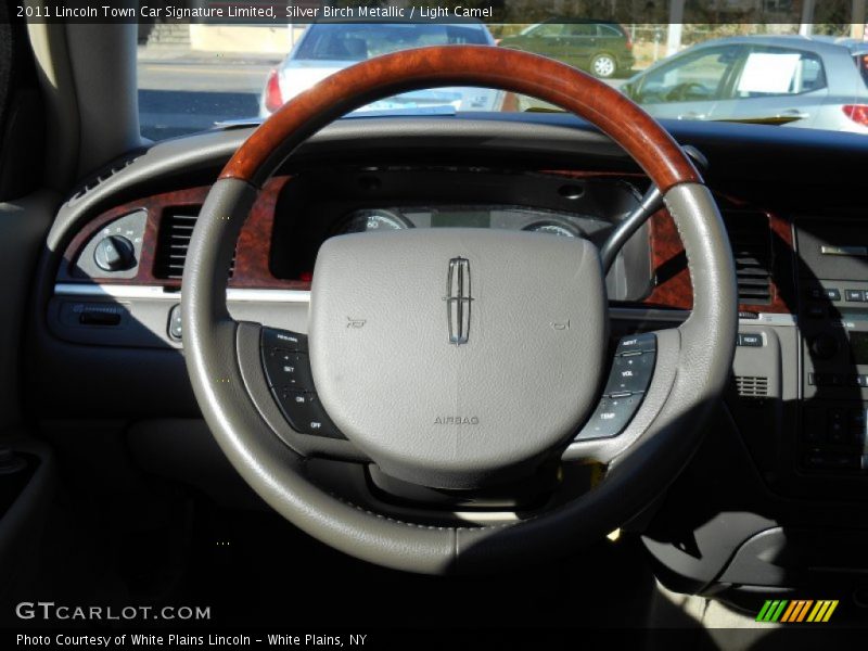 Silver Birch Metallic / Light Camel 2011 Lincoln Town Car Signature Limited