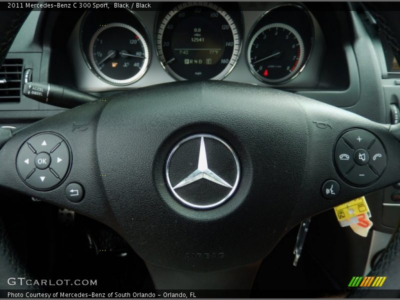 Black / Black 2011 Mercedes-Benz C 300 Sport